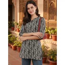 Anouk Rustic Paisley Printed Kurti-picture-10
