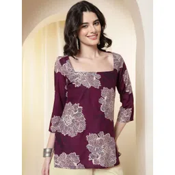 Anouk Rustic Print Top-picture-12