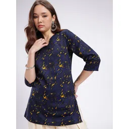 Anouk Rustic Printed Pure Cotton Kurti-picture-31