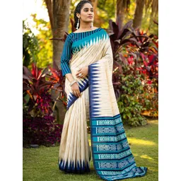 Anouk Rustic Silk Blend Taant Saree-picture-24