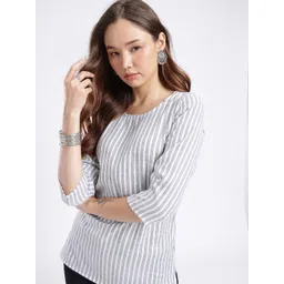 Anouk Rustic Striped Straight Kurti-picture-15