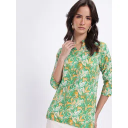 Anouk Rustic Tropical Printed Straight Kurti-picture-29