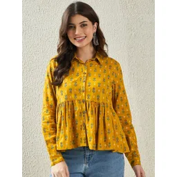 Anouk Rustic Women Ethnic Motifs Printed Peplum Tops-picture-28