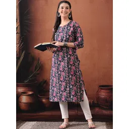 Anouk Rustic Women Floral Printed Indie Florals Kurta-picture-41