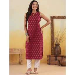 Anouk Rustic Women Floral Printed Keyhole Neck Kurta-picture-23