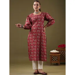 Anouk Rustic Women Floral Printed Kurta-picture-34