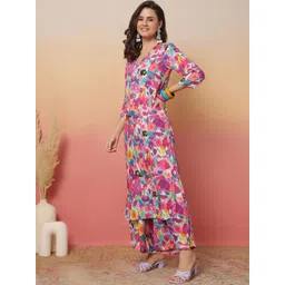 Anouk Rustic Women Floral Printed Regular Kurta with Palazzos-picture-15