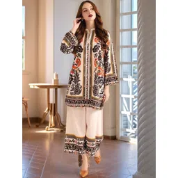 Anouk Rustic Women Floral Printed Regular Kurta with Trousers-picture-23