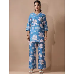 Anouk Rustic Women Floral Printed Regular Pure Cotton Co-ord Set-picture-28