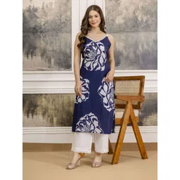 Anouk Rustic Women Floral Printed Sleeveless Cotton Kurta-picture-32