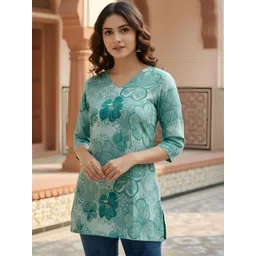 Anouk Rustic Women Floral Printed V-Neck Kurti-picture-27