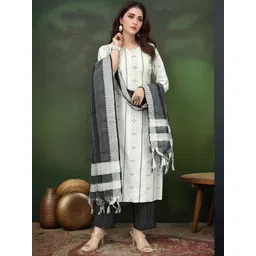 Anouk Rustic Women Printed Regular Pure Cotton Kurta with Palazzos & With Dupatta-picture-32