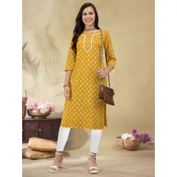 Anouk Rustic Women Printed Round Neck Kurta-picture-18