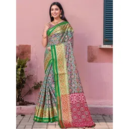 Anouk Rustic Woven Design Organza Jamdani Saree-picture-13