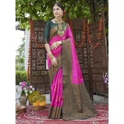 Anouk Rustic Woven Design Zari Kanjeevaram Saree-picture-16