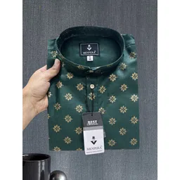 anrex Men Printed Cotton Blend Straight Kurta-picture-22