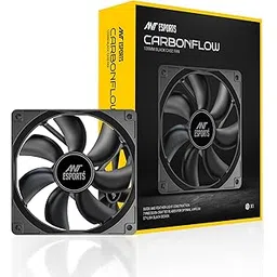 Ant Esports Carbonflow 120mm Case Fan - Black, High Static Pressure, PWM Control, 1300 RPM, 40.0 CFM Airflow-picture-32