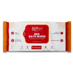 Antara AGEasy by Max Group 10 Pcs Cotton Anti Fungal Adult Bath Wipes with Alove Vera Fragrance, AEBW100101-image-27