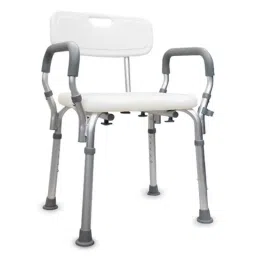 Antara AGEasy by Max Group 120kg Aluminium Grey Safesit Shower Chair Seat with Padded Armrests &a; Back, AESC100101-image-2