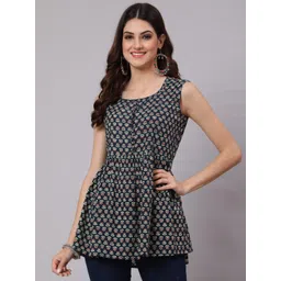 antaran Blue Print Top-picture-31