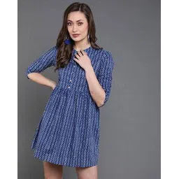 antaran Geometric Print Fit & Flare Tunic-picture-11