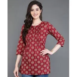 antaran Women Floral Print Regular Fit Tunic-picture-10