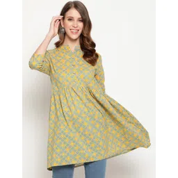 antaran Women Grey Ethnic Motifs Printed Kurti-picture-37