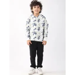 Anthrilo Boys Blue and Black Printed Tracksuit-picture-28