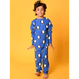 Anthrilo Boys Blue Printed Pyjama Set-picture-20