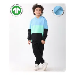Anthrilo Boys Colourblocked Hooded Long Sleeves T-shirt And Joggers-picture-16