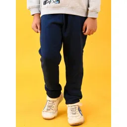 Anthrilo Boys Navy Solid Joggers-image-2