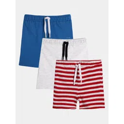 Anthrilo Boys Pack of 3 Solid Cotton Shorts-image-41