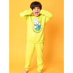 Anthrilo Boys Printed Fleece Sweatshirt with Joggers-picture-10