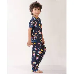 anthrilo Boys Printed Lounge Pants & T-Shirt Set-picture-23