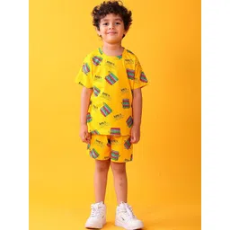Anthrilo Boys Printed Short Sleeves T-shirt With Shorts-image-10