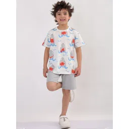 Anthrilo Boys Printed T-shirt With Shorts-picture-43