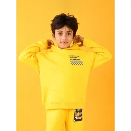 Anthrilo Boys Yellow Printed Full Sleeves Hoodie-picture-44
