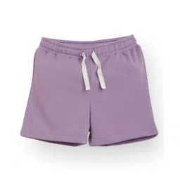 Anthrilo Cotton Solid Shorts - Purple-picture-23