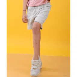 Anthrilo Cotton Solid Shorts - White-image-19