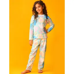 Anthrilo Girls Floral Printed Round Neck Night suit-picture-17