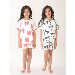 Anthrilo Girls Pack of 2 Sleepwear Short Set-image-9