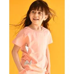 Anthrilo Girls Peach-Coloured Cotton ????T-shirt-picture-30