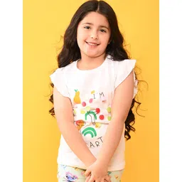 Anthrilo Girls Printed Pure Cotton T-shirt-picture-13