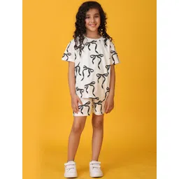 Anthrilo Girls Printed T-shirt With Shorts-picture-27