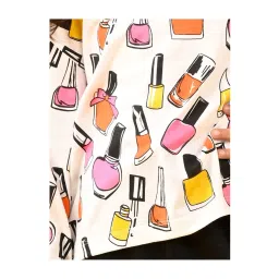 Anthrilo Girls White Printed Full Sleeves T-Shirt image 4