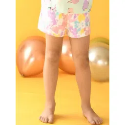 Anthrilo Kids Multicolor Cotton Printed Shorts-picture-18
