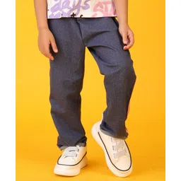 Anthrilo Side Taped Joggers - Blue-picture-16