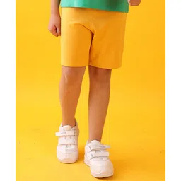 Anthrilo Solid Shorts - Mustard-picture-16