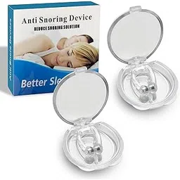 Anti Snoring Nose Clip for Men & Women | Magnetic Silicone Snore Stopper | Professional Relief Snoring Devices | Comfortable Nasal Strips for Improved Breathing | Reusable Nose Clip (Pack of 2)-picture-29