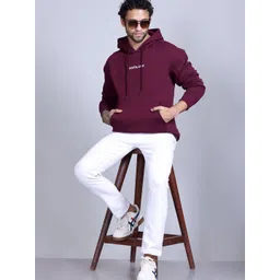 Antiloop Men Printed Long Sleeves Hooded Sweatshirt-picture-17